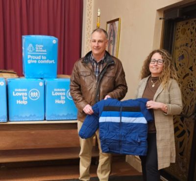 Subaru Provides Much Needed Coats to Catholic Social Services