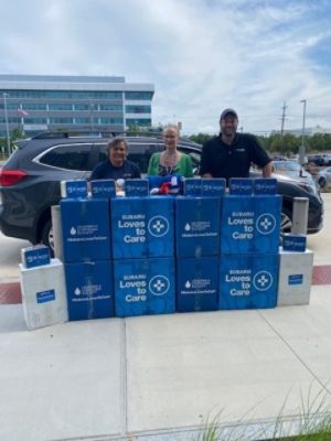 John Kennedy Subaru and LLS deliver blankets and hope to cancer patients undergoing treatments.