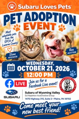 Subaru Loves Pets - SPCA Adoption Event 