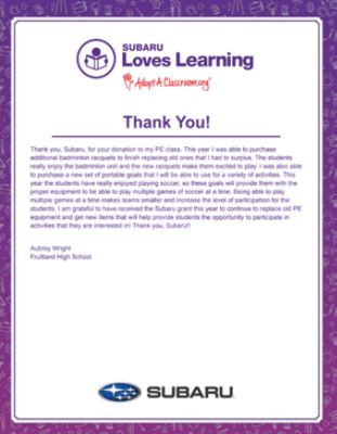 Fruitland High School Loves Learning