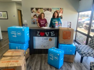 Busam Subaru Cincinnati Operation Warm Donation to Hopes Closet 