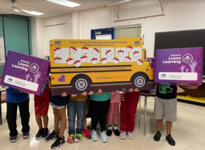 Fitzgerald Subaru of Gaithersburg donation to Watkins Mill Elementary School