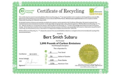 Subaru Loves the Earth - E-Waste Event