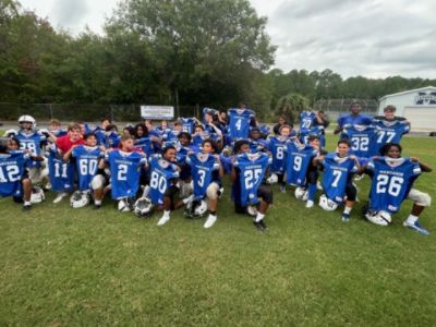 New Jerseys for the Mandarin Hawks Football Team, Courtesy of Hanania Subaru