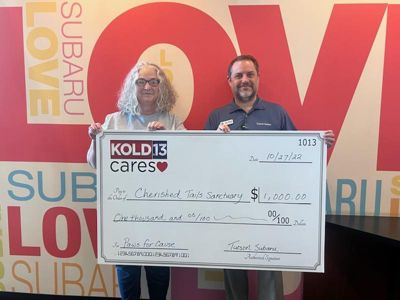 Tucson Subaru Donates $1000 to Cherished Tails Senior Sanctuary! 