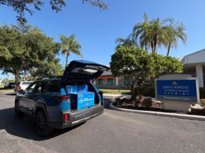 Sarasota Subaru Loves John Hopkin's All Children's Hospital in Sarasota Florida