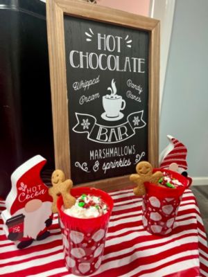 Hot Chocolate with Local Senior Center!