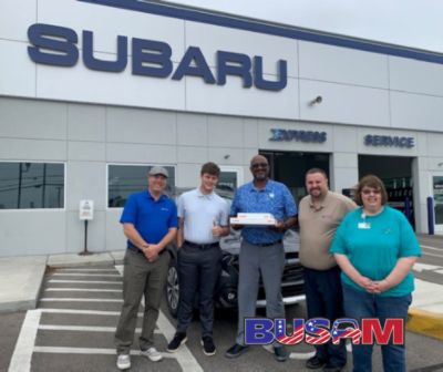 Busam Subaru Charitable Contribution to Meals on Wheels