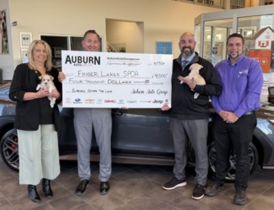 $4000.00 Grant Funds Pet Adoptions at Finger Lakes SPCA of CNY !!