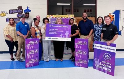 Paul Moak Subaru Donates $3000 to North Jackson Elementary Teachers