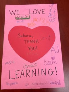 Subaru Loves Learning® - Carl A Furr Elementary Impact