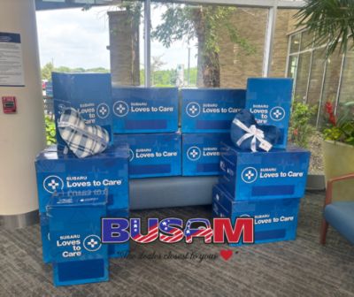 Busam Subaru Love Story: Mercy Health Hospital Drop-Off Donation 