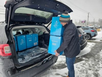 Wrapped in Warmth: Stanley Subaru's Love Promise in Action