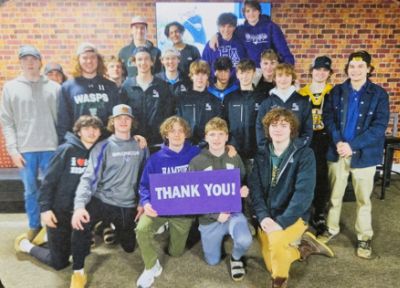 Hampden Academy Ice Hockey scores with generous donation from Quirk Suburu!