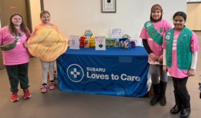 Supporting local Girl Scouts!