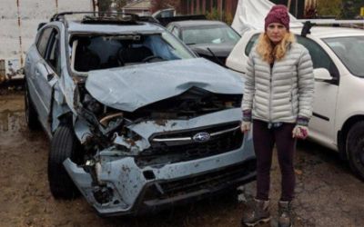 Her Subaru Crosstrek Saved her life.