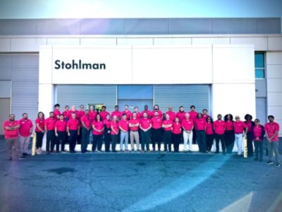 Media 3 Stohlman wears pink all month long to help educate the community on breast cancer