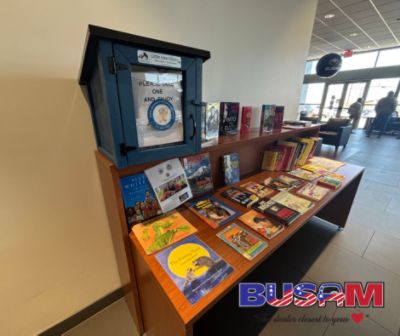 Busam Subaru Book Bank Collection Benefiting Queen City Book Bank