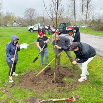 Helping to grow a greener and healthier community by donating and planting trees in Victor.