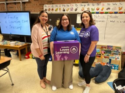 Hawk Subaru Donates to Local School in Support of Subaru Loves Learning®
