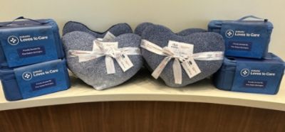 Thankful patients and staff