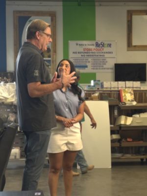 Helping hand at the Habitat for Humanity