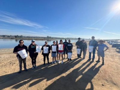 Beach Clean Up Event with SD Subies