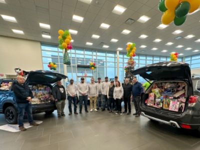 2022 Fill-a-Forester Event at Hawk Subaru Collects over 1700 toys for Toys for Tots Organization