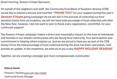 Season 4 Hope - Thank You!