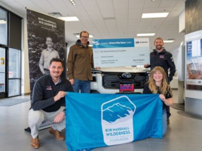 $20,000 to Support the Bob Marshall Wilderness Foundation Through Subaru Share the Love Event