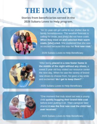 Ramsey Subaru, thank you for being such an important part of the 2026 Subaru Loves to Help program! 