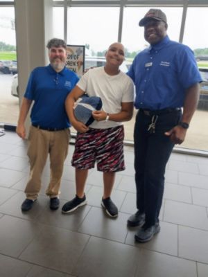 Paul Moak Subaru Loves to Care blanket made my son's day!