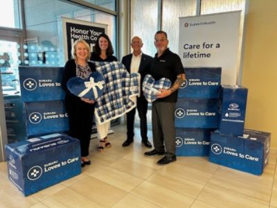 Paul Miller Subaru Delivers Warmth to Cancer Patients in Community