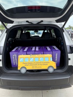 School supplies? CHECK! Smiles? DOUBLE CHECK!