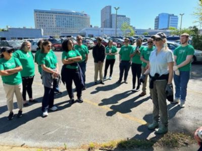 Media Earth Day Spring Clean-up at Old Courthouse RIver Creek