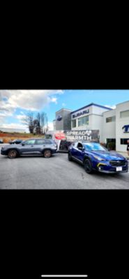 Terry Subaru partners with Foster Fuels for coat drive. 