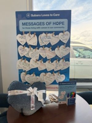 Tindol Subaru & Blood Cancer United Blanket Delivery to CaroMont Regional Medical Center