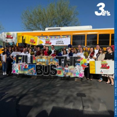 Filling the Bus with Channel 3 News