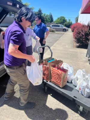 Royal Moore feeding Hillsboro families