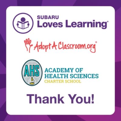 Making a positive impact in classrooms at the Academy of Health Sciences Charter  School.