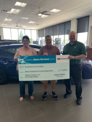 Steinford Toy Foundation and Joseph Subaru Join Santa's Elves