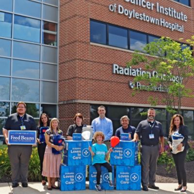 Fred Beans Subaru and LLS bring hope and warmth to Doylestown Health Cancer Patients.