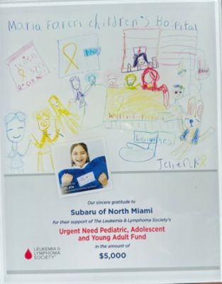 Thank You, Subaru and Subaru of North Miami, for Your $1 Million Milestone in Pediatric Support!