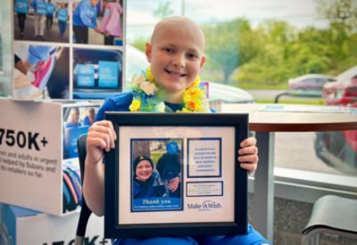 Dan Perkins Subaru brings joy for wish kid as he prepares for his Hawaiian journey!