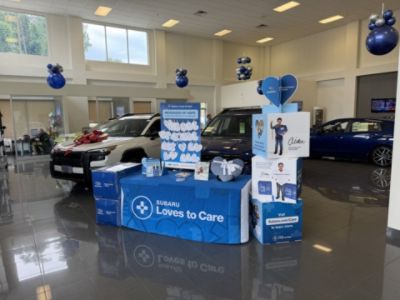 Subaru with Centra Cancer Society 