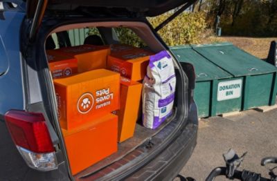 Donation Dropoff at Sanctuary at Haafsville!