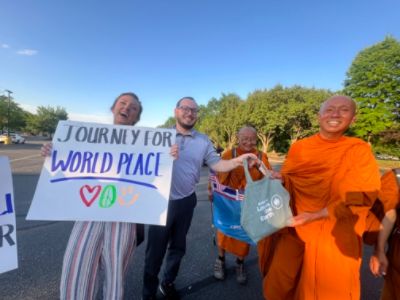 Flow Subaru's Heartwarming Encounter: Tibetan Monks on a Journey for World Peace