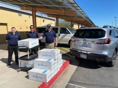 1,000 Pair of Socks Donated to Central Arizona Shelter Services