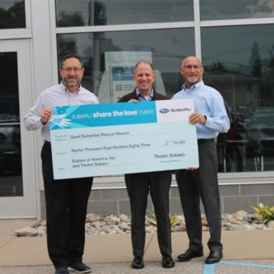 Thelen Subaru Donates More Than $70,000 to Hometown Charity