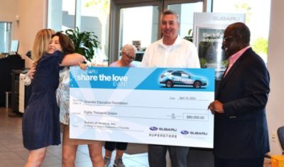 Chandler Education Foundation and Subaru Superstore team up to fund teacher scholarships.